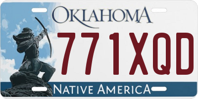 OK license plate 771XQD