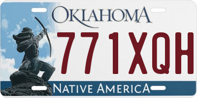 OK license plate 771XQH