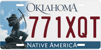 OK license plate 771XQT