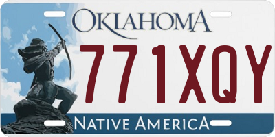 OK license plate 771XQY