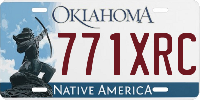 OK license plate 771XRC