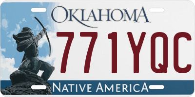 OK license plate 771YQC