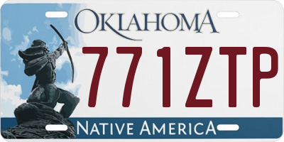 OK license plate 771ZTP