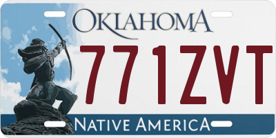 OK license plate 771ZVT