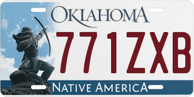 OK license plate 771ZXB