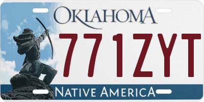 OK license plate 771ZYT