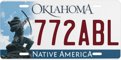 OK license plate 772ABL