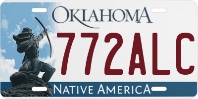 OK license plate 772ALC