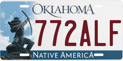 OK license plate 772ALF