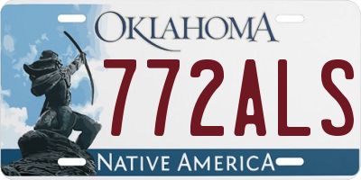 OK license plate 772ALS