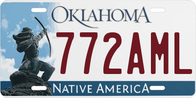 OK license plate 772AML