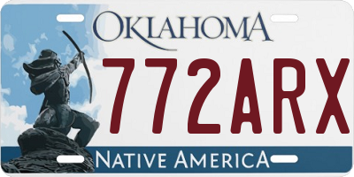 OK license plate 772ARX