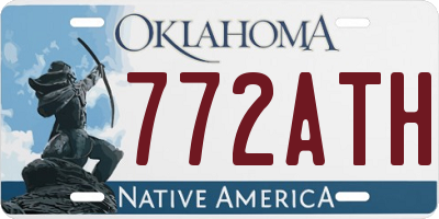 OK license plate 772ATH