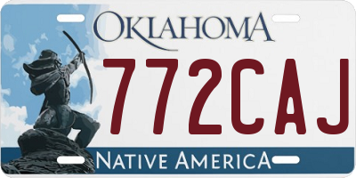 OK license plate 772CAJ