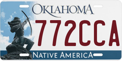 OK license plate 772CCA