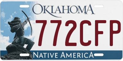 OK license plate 772CFP