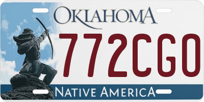 OK license plate 772CGO