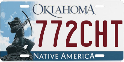 OK license plate 772CHT