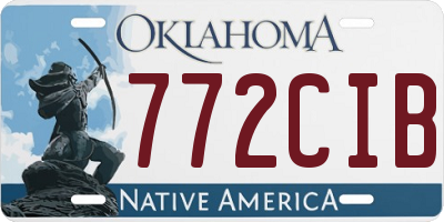 OK license plate 772CIB