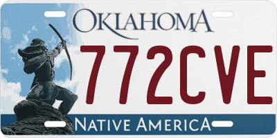OK license plate 772CVE