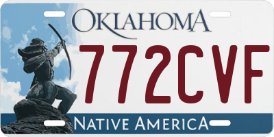 OK license plate 772CVF