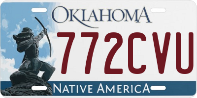 OK license plate 772CVU