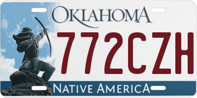 OK license plate 772CZH