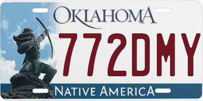OK license plate 772DMY