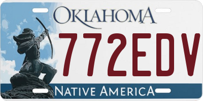 OK license plate 772EDV