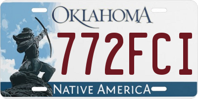 OK license plate 772FCI