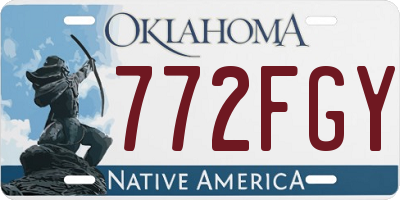 OK license plate 772FGY