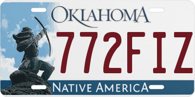 OK license plate 772FIZ