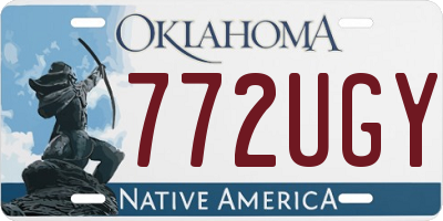 OK license plate 772UGY
