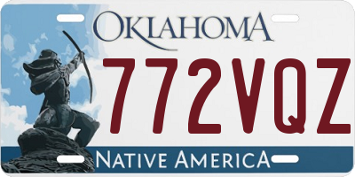 OK license plate 772VQZ
