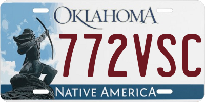 OK license plate 772VSC