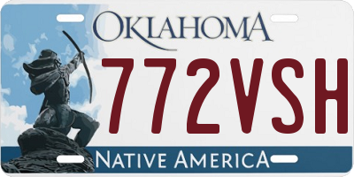 OK license plate 772VSH