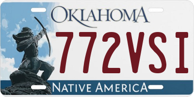 OK license plate 772VSI