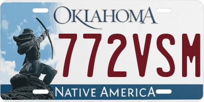 OK license plate 772VSM