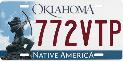 OK license plate 772VTP