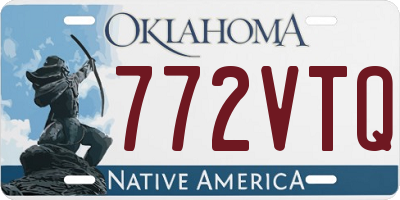 OK license plate 772VTQ