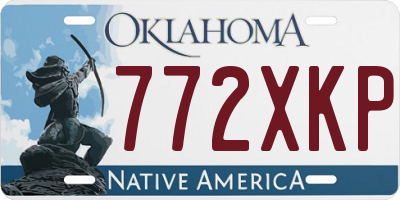 OK license plate 772XKP