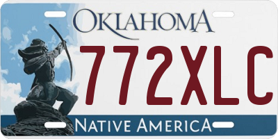 OK license plate 772XLC