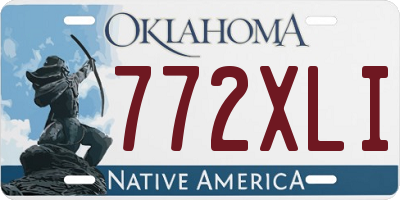 OK license plate 772XLI