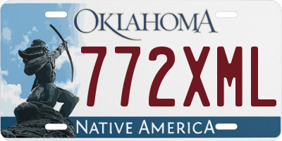 OK license plate 772XML