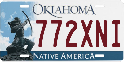 OK license plate 772XNI