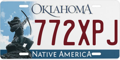 OK license plate 772XPJ