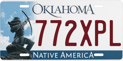 OK license plate 772XPL
