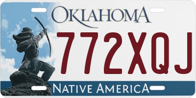 OK license plate 772XQJ