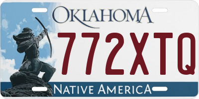 OK license plate 772XTQ