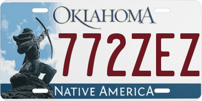 OK license plate 772ZEZ